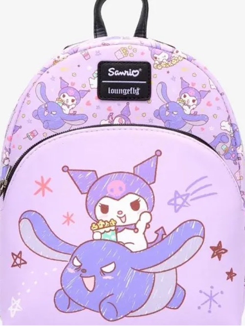 Loungefly Sanrio Kuromi Lavender Purple Mini Backpack